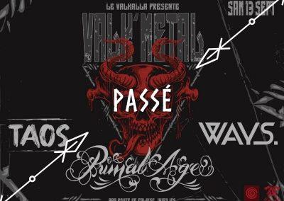 VALH’METAL concert métal hardcore : Primal Age x Ways x Taos
