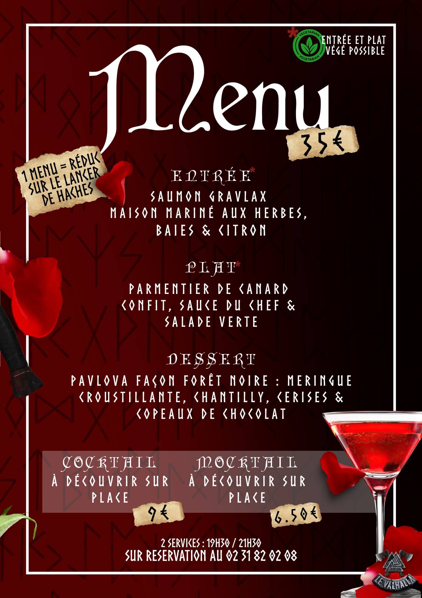 Saint Valentin_Le Valhalla_bar_viking_Caen_2026_menu