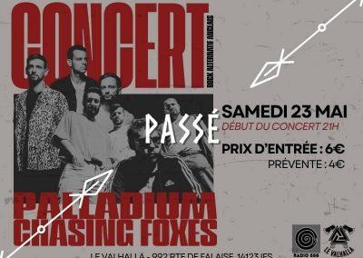 Concert : Chasing Foxes & Palladium (rock alternatif anglais)