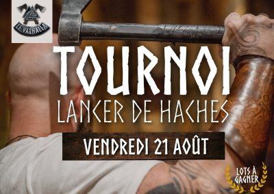Tournoi de lancer de haches !