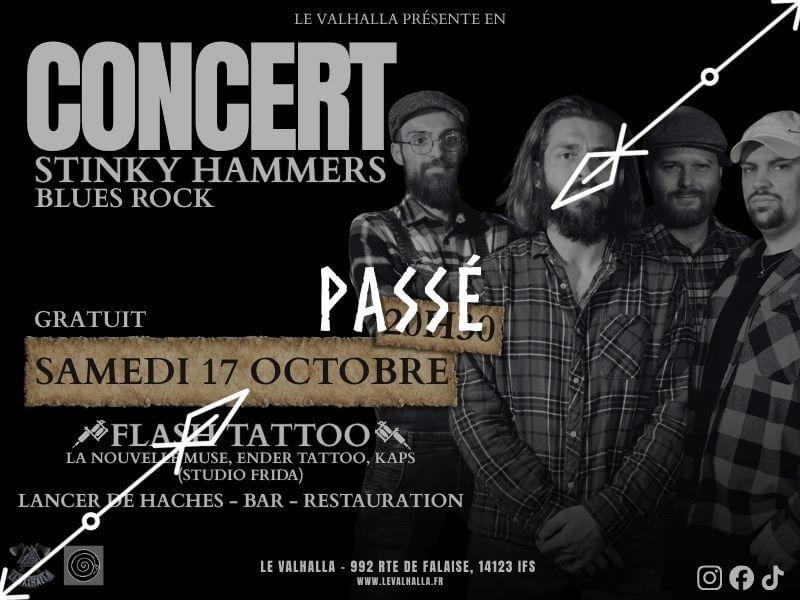 CONCERT BLUES ROCK : Stinky Hammers + flash tattoo