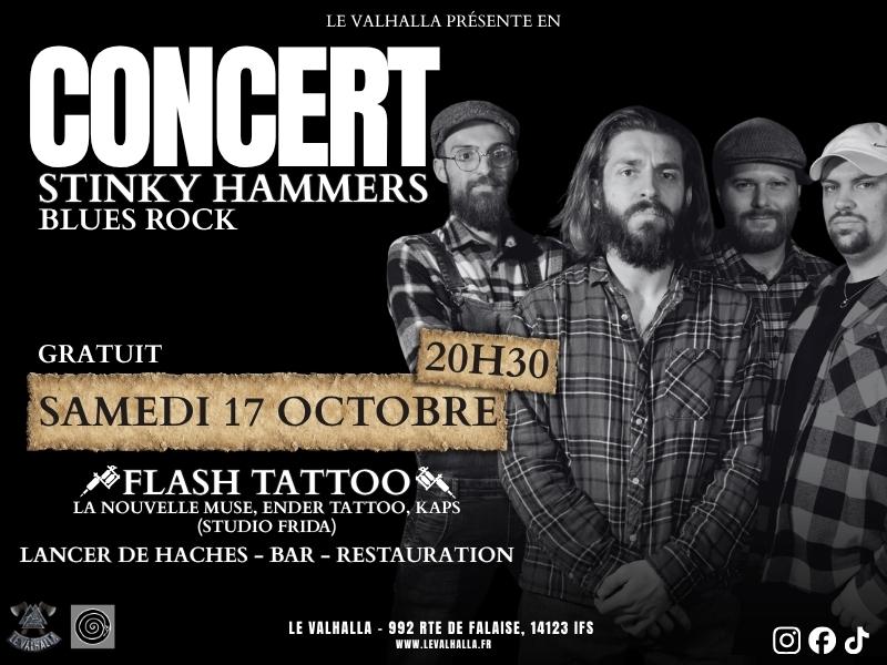 CONCERT BLUES ROCK : Stinky Hammers + flash tattoo
